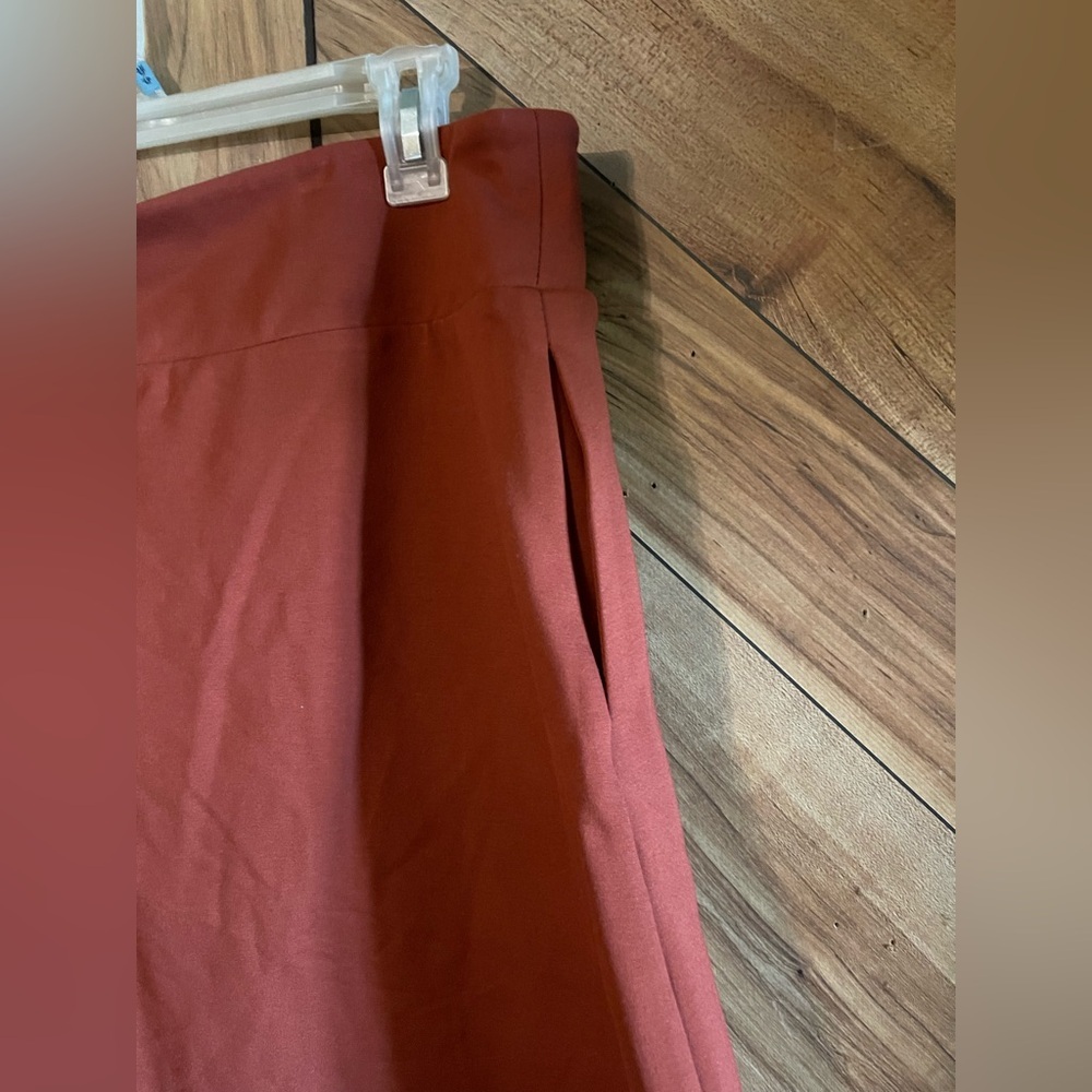 Betabrand XXL Plus Terracotta Orange Ponte Knit Skort Office Siren Travel - Picture 4 of 7
